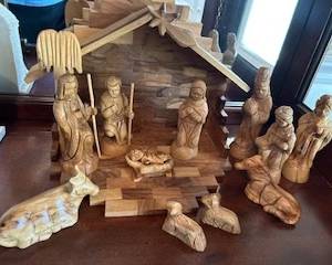 olive wood nativity set
