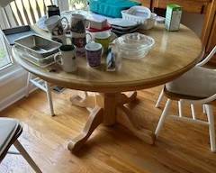round oak table