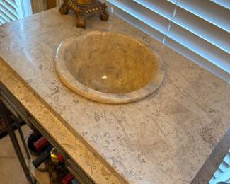 	#3	Marble top Wine Bar 24x17x35	 $125.00 				