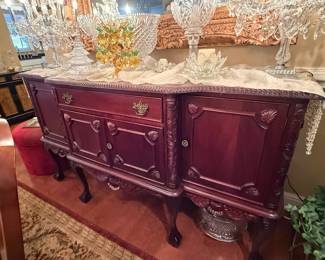 	#41	Antique Mahogany Buffet 71x24x38	$275 				