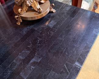 	#15	Georgian Mahogany Marble Overlay Top Console Table 60x20x34	 $225.00 				