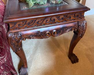 	#18	Georgian Mahogany Side Table 28x23x23	 $150.00 							