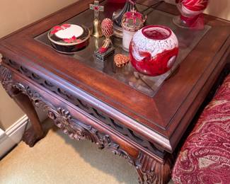 	#13	Mahogany Side Table 28x24	 $125.00 					#13	Georgian Mahogany Side Table 28x24	 $150.00 				