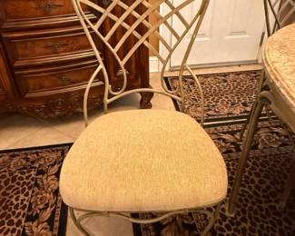 	#1	Heavy Marble top table with 6 chairs 65x44x29	 $200.00 	Beautiful, like new condition!	