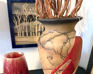 Horsehair-fired vase 