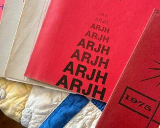 33 Yearbooks from Albemarle Junior High School in Charlotte (1968 - 1997) This collection includes yearbooks spanning from 1968 to 1997, with some years featuring two copies.