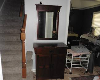 Entryway Table with Matching Mirror