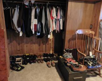 Mens Clothing, and Shoes, Wooden Boy Scout Locker and Rocker