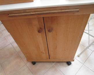 Kitchen island butcher block