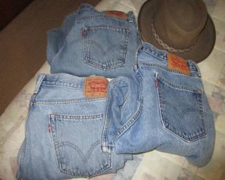 Levi's 1980s, stetson hat