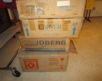 Boxes for vintage stereo gear