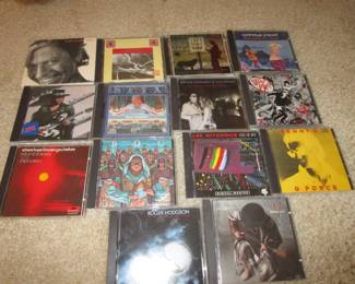 Large amount of rock CDs including local interest
