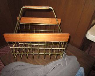 Mid Century Modern magazine rack
