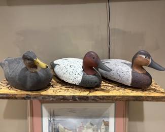 Hand carved duct decoys