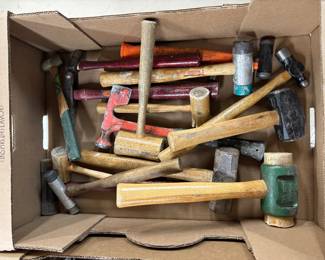 Assorted hammers and mallets 