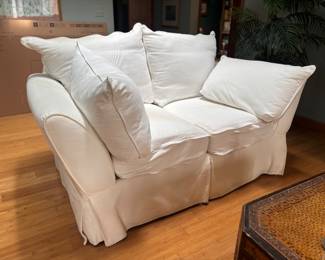 Pair of American signatures love seats