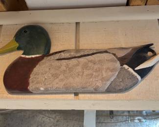 Carved duck plaque 