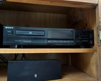 Yamaha audio receiver with speakers