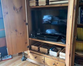 Television bookshelf, wall unit