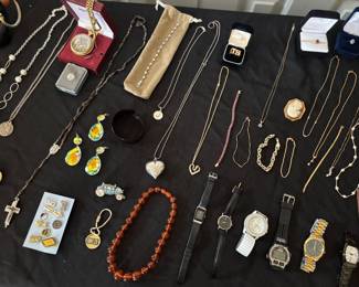 Gold and silver jewelry 