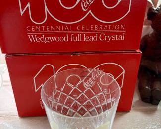 Coca-Cola crystal glasses by Wedgewood