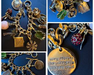 Juicy Couture rare collectible bracelet. Has 11 charms, 9 are detachable! 