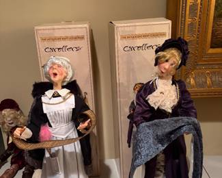 Outstanding collection of Christmas decorations; to include LARGE Santas and cool carollers