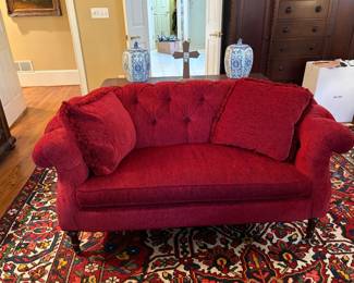 There are two of these sofas;  more photos forthcoming