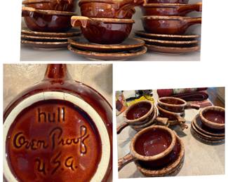 Hull ovenware  bowls with platter 