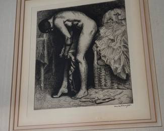 Dame Laura Knight - 'The Model' Etching