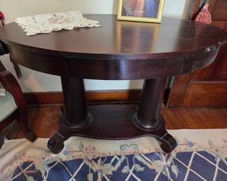 Empire Style Mahogany Library Table