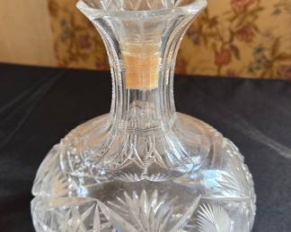 American Brilliant Cut Glass Carafe