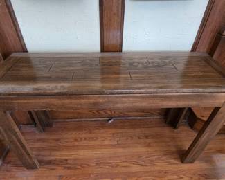 Oak Console Table