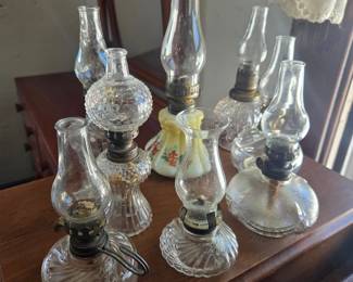 Assorted Miniature Oil Lamps