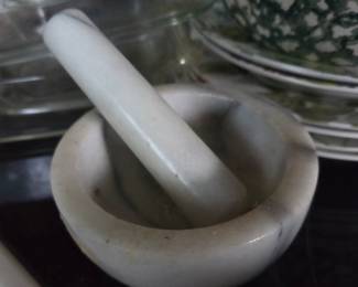 Marble Mortar and Pestle Set