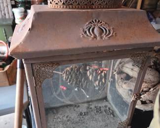 Vintage Cast Iron Pagoda Style Lantern