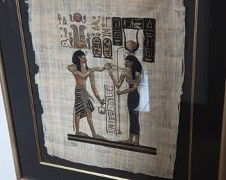Egyptian Papyrus Painting