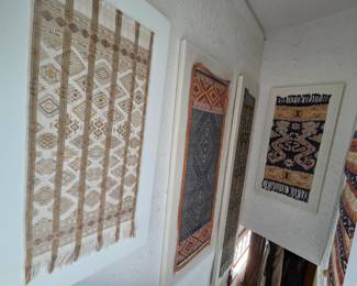 Set of three Hand-Woven Tribal Wall Hangings