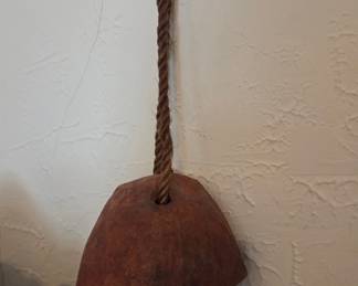 Handmade Wooden Cow Bell