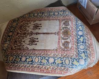 Turkish Hereke Silk Prayer Rug
