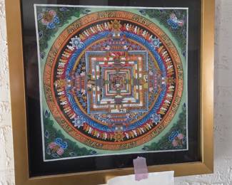 Kalachakra Mandala Thangka Painting