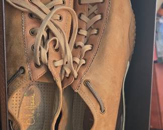 Cole Haan "Air" Series Suede & Leather Lace-Up Shoes