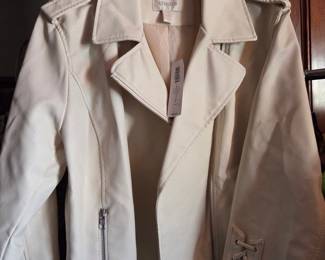 Chico's Faux Leather Moto Jacket