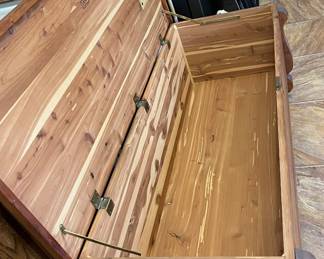 Cedar blanket chest