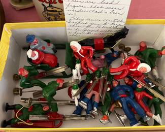 Antique lead holiday decor