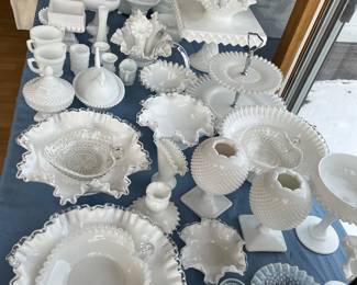 Did I mention more milk glass?