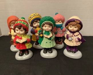 Vintage ceramic handpainted carolers