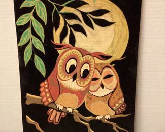 MCM paint by number owl picture