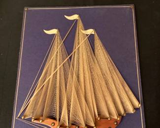 MCM string art ship