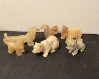 Carved stone figurines